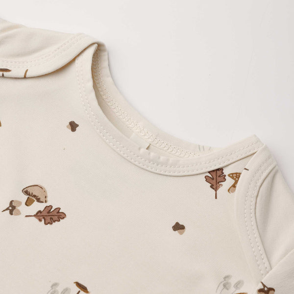 Quincy Mae - Bamboo Baby Gown + Hat Set Woodland