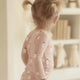 Quincy Mae - Bamboo Pajama Set - Pink Ghosts