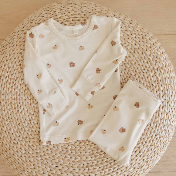 Quincy Mae - Bamboo Pajama Set - Pumpkins