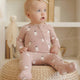 Quincy Mae - Bamboo Zip Footie - Pink Ghosts