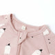 Quincy Mae - Bamboo Zip Footie - Pink Ghosts