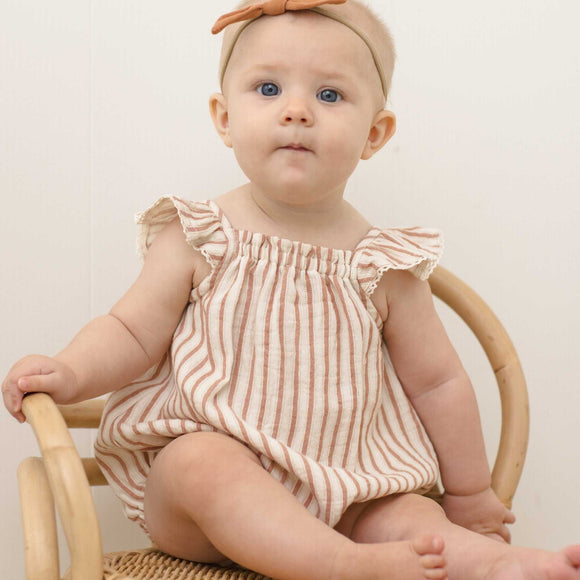Quincy Mae - Bonnie Romper - Vintage Stripe