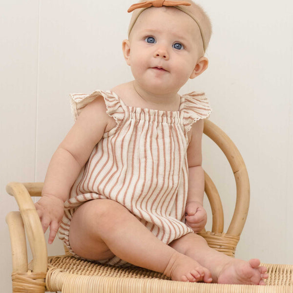 Quincy Mae - Bonnie Romper - Vintage Stripe