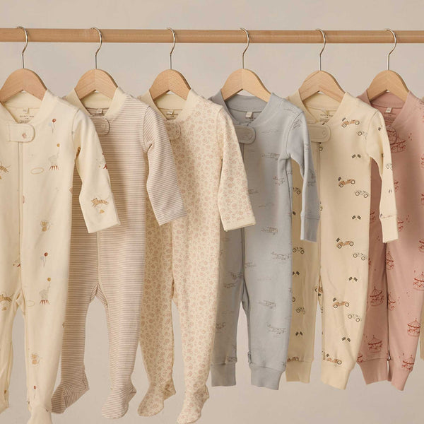 Quincy Mae - Zip Longsleeve Sleeper - Airplanes