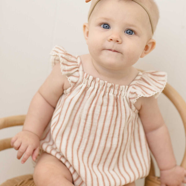 Quincy Mae - Bonnie Romper - Vintage Stripe