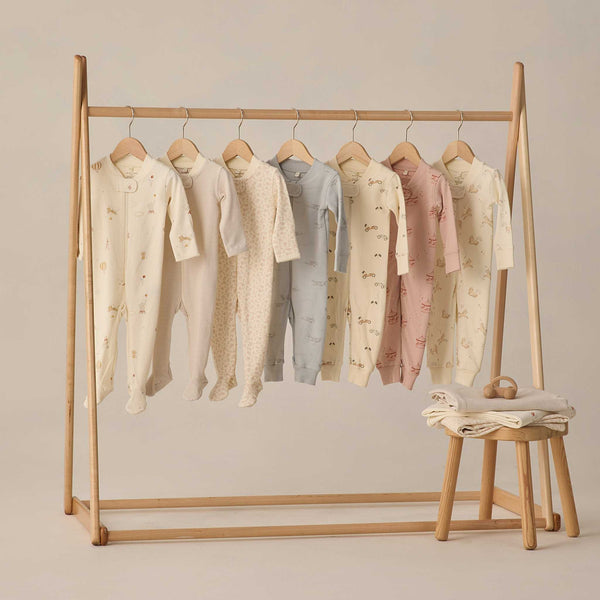 Quincy Mae - Zip Longsleeve Sleeper - Airplanes