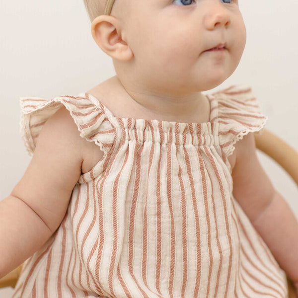 Quincy Mae - Bonnie Romper - Vintage Stripe