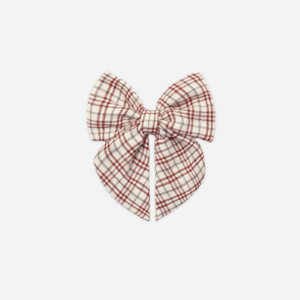 Quincy Mae - Bow - Christmas Plaid