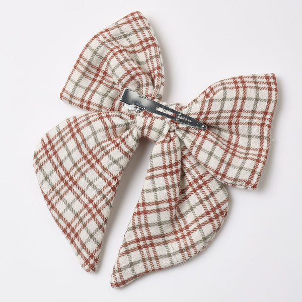 Quincy Mae - Bow - Christmas Plaid