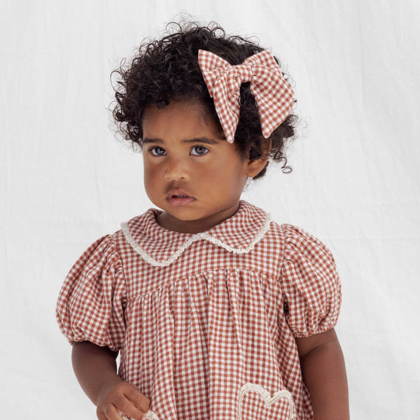 Quincy Mae  - Bow - Red Gingham