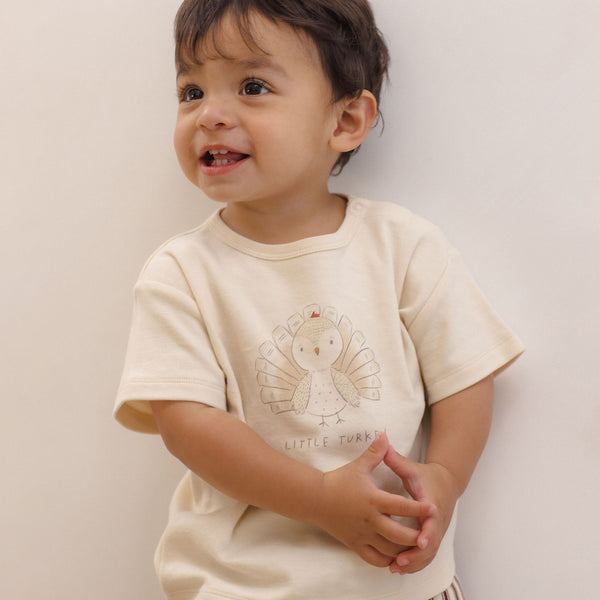 Quincy Mae - Boxy Tee - Little Turkey