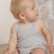 Quincy Mae - Caleb Knit Shortall - Heathered Sky