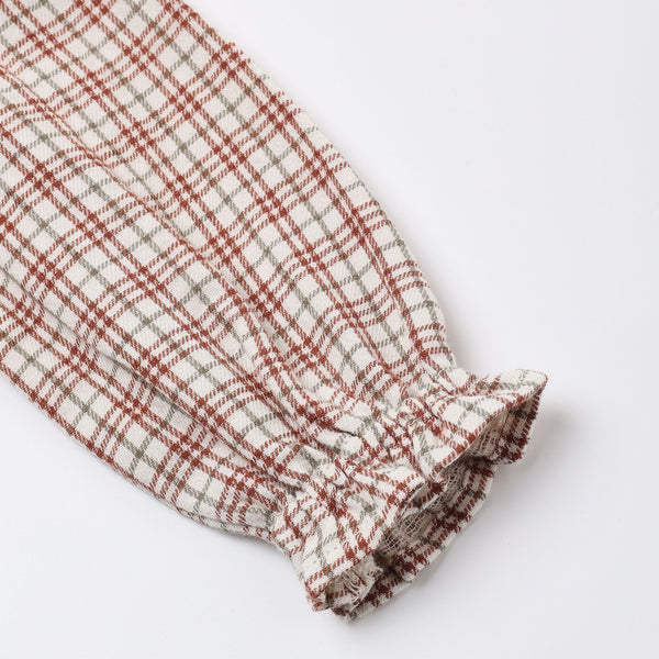 Quincy Mae - Callie Romper - Christmas Plaid