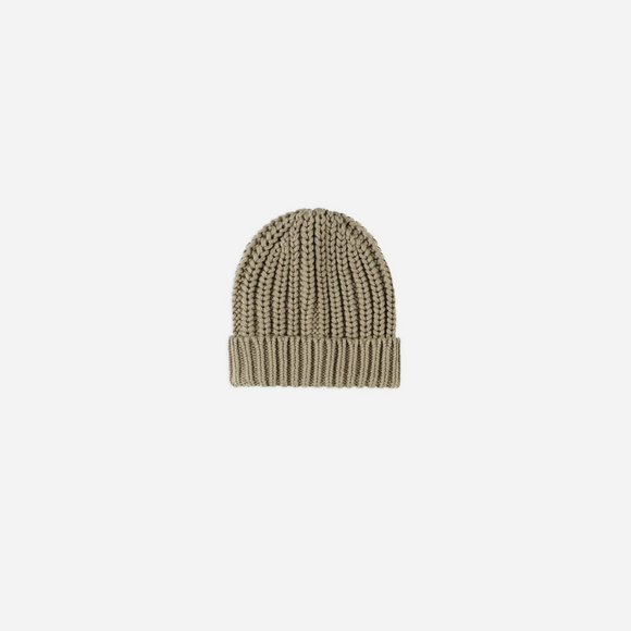 Quincy Mae - Chunky Knit Beanie - Olive