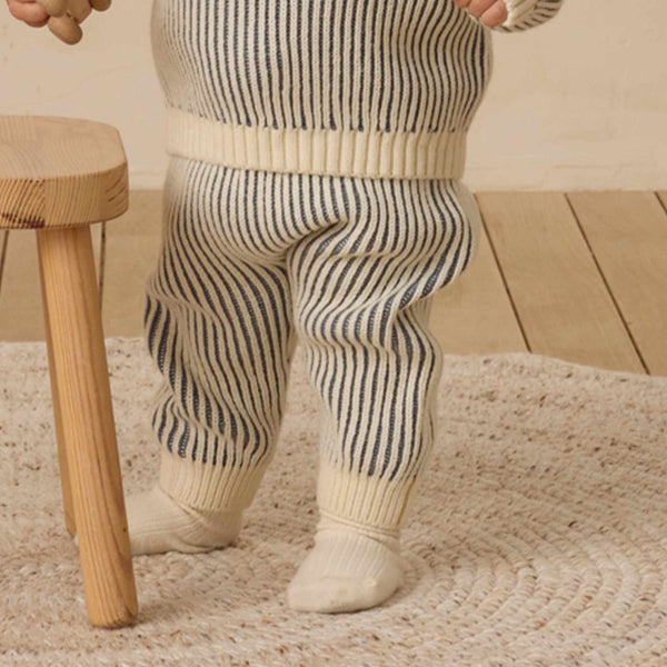 Quincy Mae - Chunky Knit Pant - Ocean