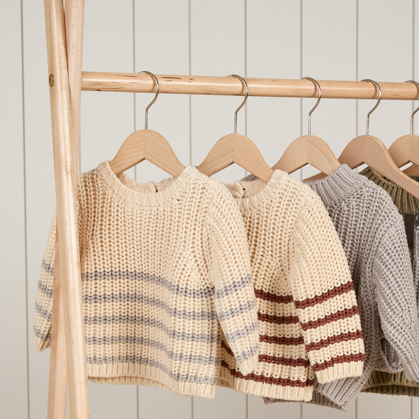 Quincy Mae - Chunky Knit Sweater - Fog