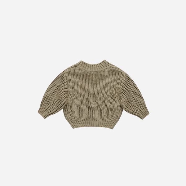 Quincy Mae - Chunky Knit Sweater - Olive