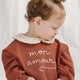 Quincy Mae - Collared Sweatshirt - Mon Amour