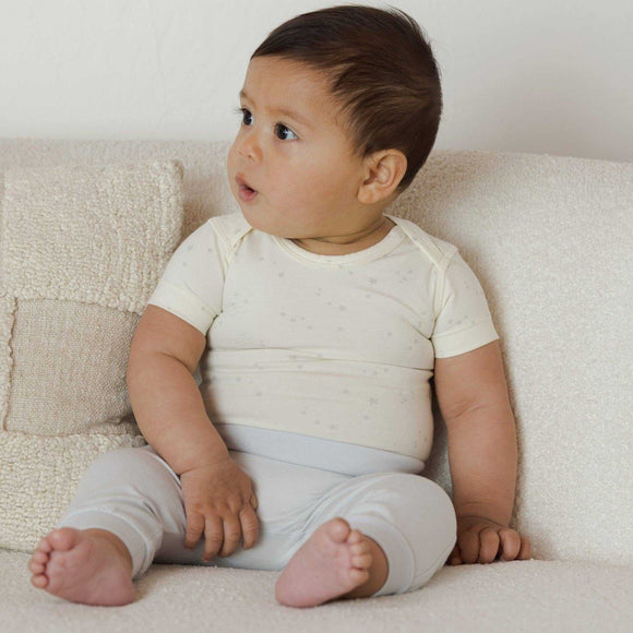 Quincy Mae - Cotton Baby Pant - Fog