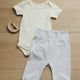 Quincy Mae - Cotton Baby Pant - Fog