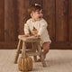 Quincy Mae - Crewneck Bubble Romper - Lil Pumpkin