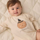 Quincy Mae - Crewneck Bubble Romper - Lil Pumpkin