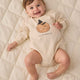 Quincy Mae - Crewneck Bubble Romper - Lil Pumpkin
