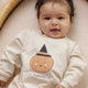 Quincy Mae - Crewneck Bubble Romper - Lil Pumpkin