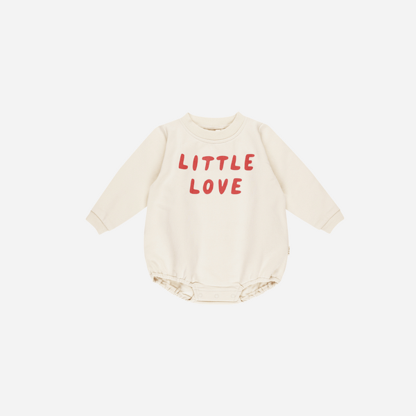 Quincy Mae - Crewneck Bubble Romper - Little Love