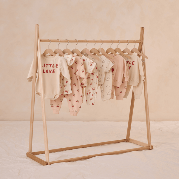 Quincy Mae - Crewneck Bubble Romper - Little Love