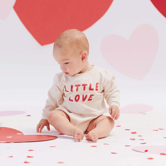 Quincy Mae - Crewneck Bubble Romper - Little Love