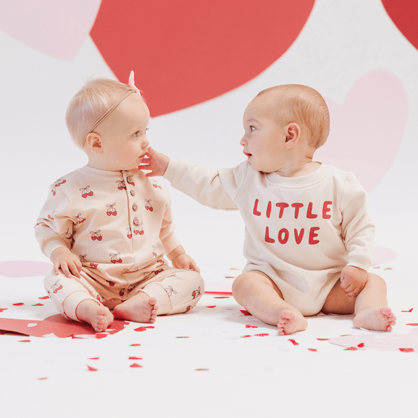 Quincy Mae - Crewneck Bubble Romper - Little Love