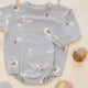 Quincy Mae - Crewneck Bubble Romper Sky Friends
