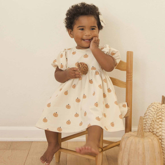 Quincy Mae - Darla Dress - Smiley Pumpkins