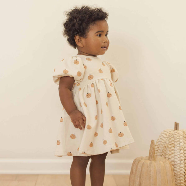 Quincy Mae - Darla Dress - Smiley Pumpkins