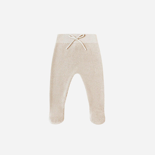 Quincy Mae - Footed Knit Pant - Oat