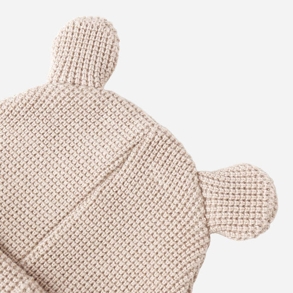 Quincy Mae - Baby Bear Beanie - Oat