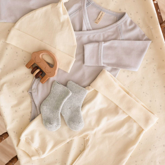 Quincy Mae - Fuzzy Socks - Fog