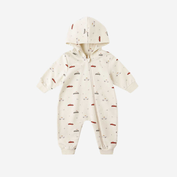 Quincy Mae - Hooded Jumpsuit - Cars
