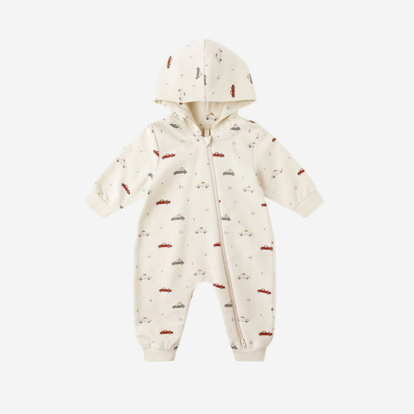Quincy Mae - Hooded Jumpsuit - Cars