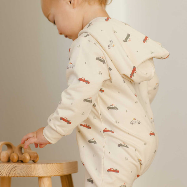 Quincy Mae - Hooded Jumpsuit - Cars