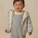 Quincy Mae - Hooded Woven Jacket - Blue Gingham