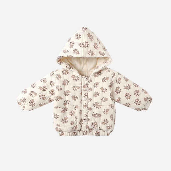 Quincy Mae - Hooded Woven Jacket - Daylily