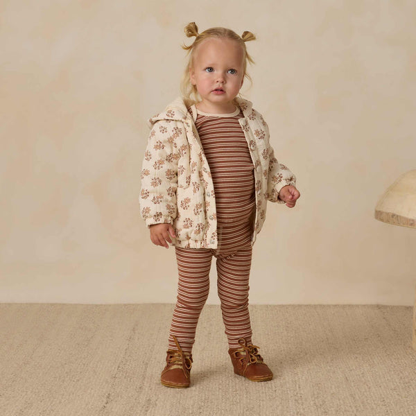 Quincy Mae - Hooded Woven Jacket - Daylily