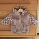 Quincy Mae - Hooded Woven Jacket - Plum Gingham