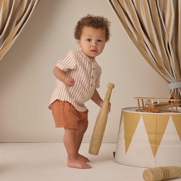 Quincy Mae - Jaxson Shirt - Vintage Stripe