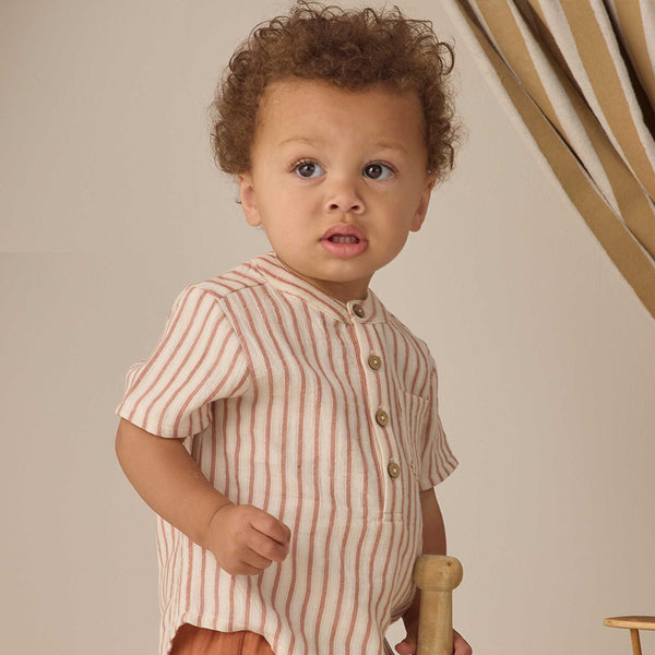 Quincy Mae - Jaxson Shirt - Vintage Stripe