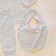Quincy Mae -  Jersey Snap Bib, 2-Pack - Sheep, Cloud Stripe