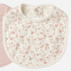 Quincy Mae - Jersey Snap Bib, 2 Pack - French Garden, Rose Micro Stripe