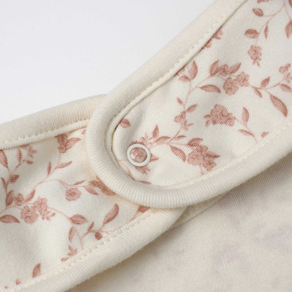 Quincy Mae - Jersey Snap Bib, 2 Pack - Garden, Snow Owls